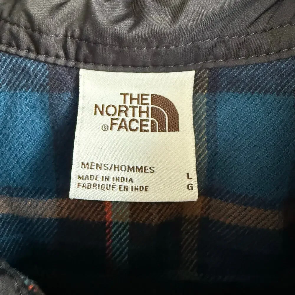 North Face Arroyo‎ Flannel Shirt Men’s L Plaid Long Sleeve Button Down Gorpcore